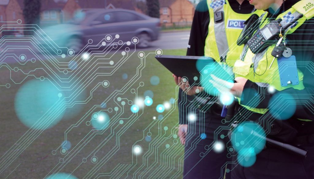 Commercial Services Image: Police Officers using technology