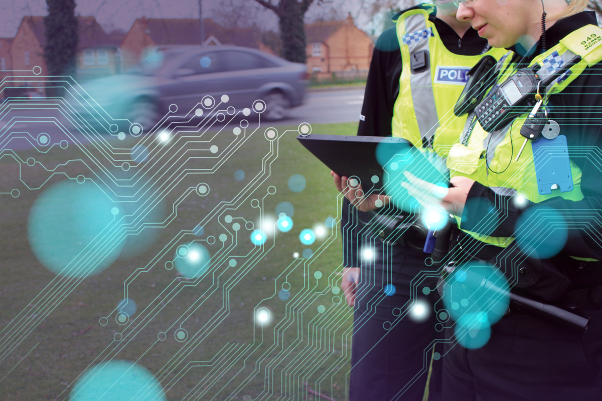 Commercial Services Image: Police Officers using technology