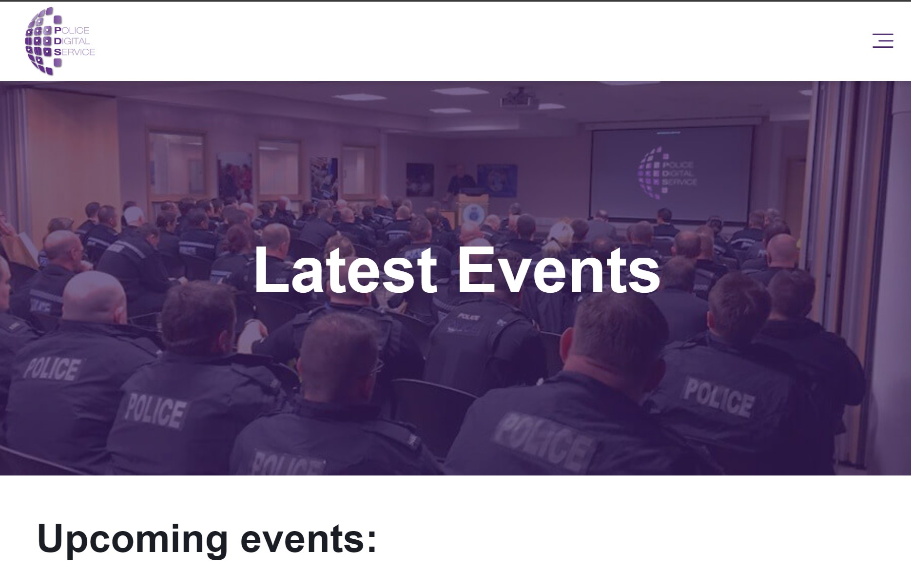 Click to open the latest events