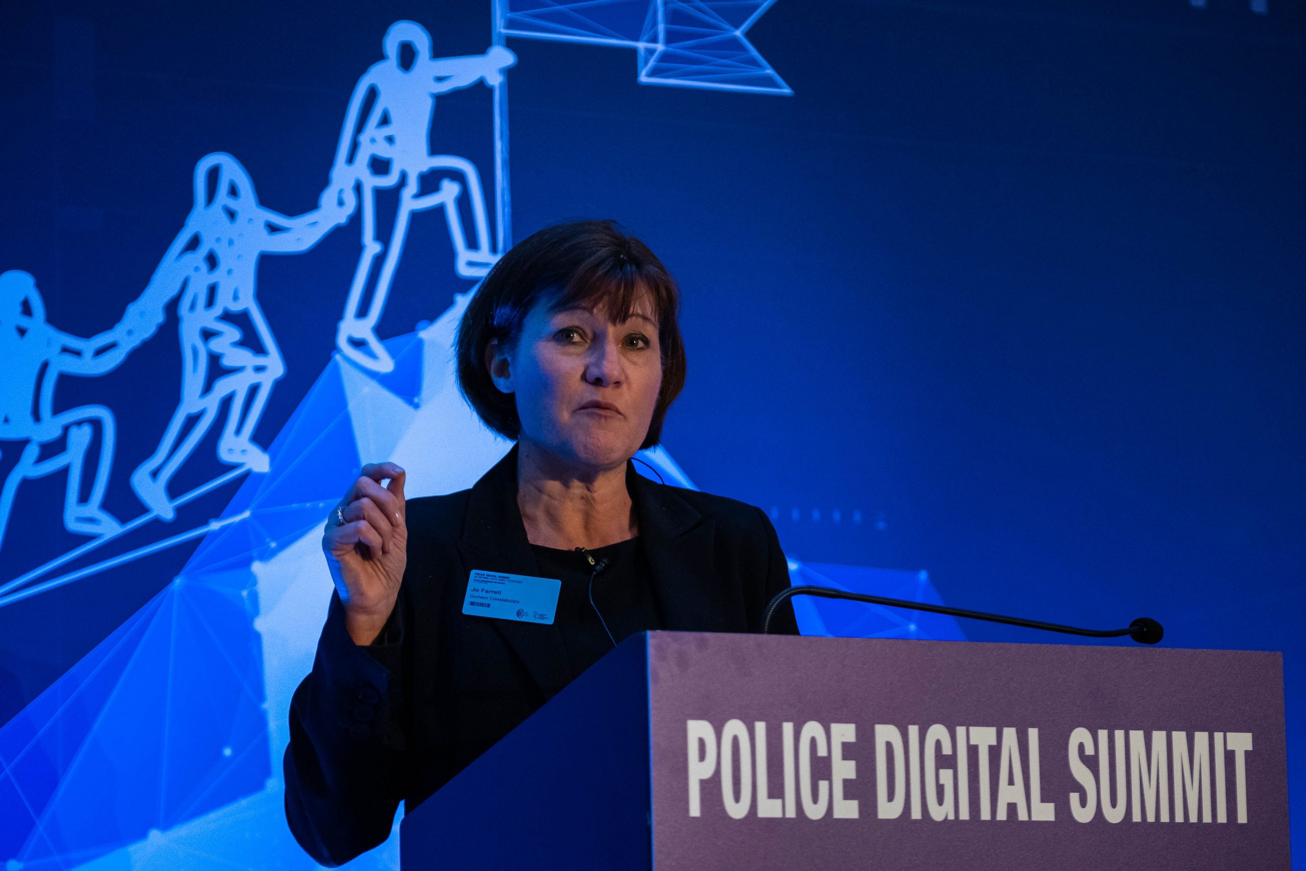 Jo Farrell, Chief Constable Durham Constabulary and Chair of Information Management and Operational Requirements Co-ordination Committee (IMORCC).