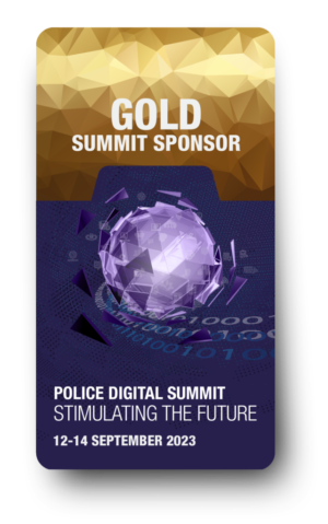 Gold sponsor icon with the digital orb in the centre